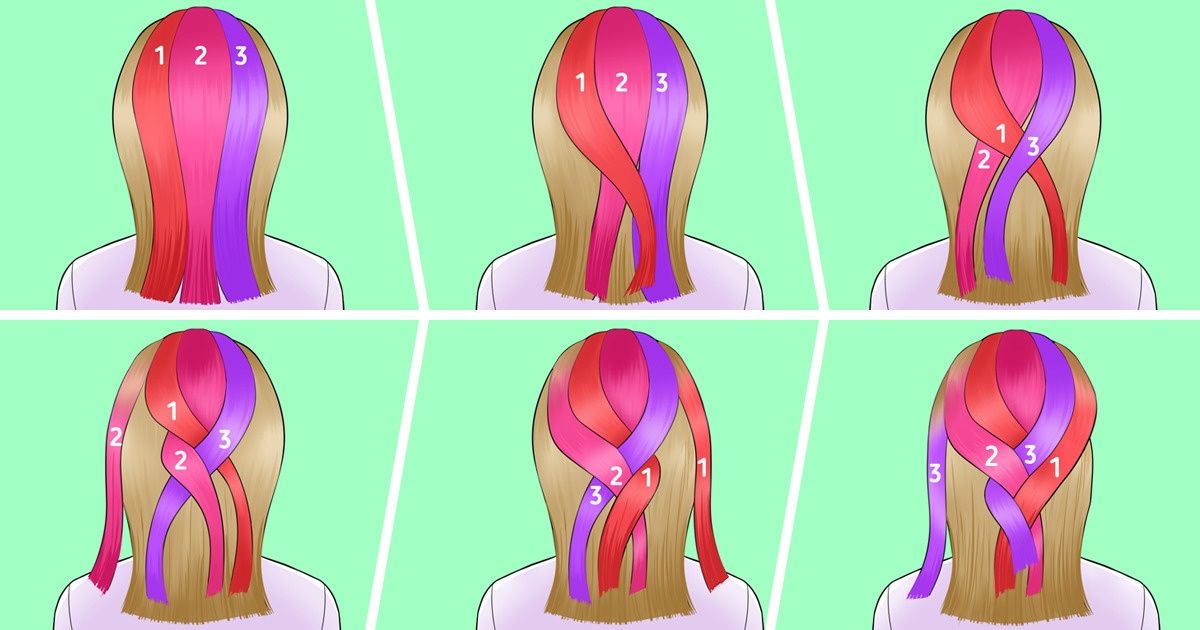 Как заплести 4 типа кос